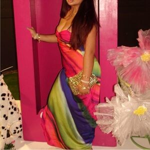 Fashion Nova Multicolor Maxi Dress